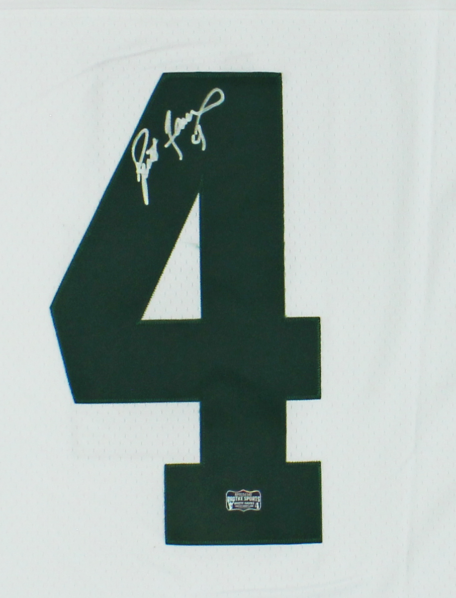 Brett Favre Signed Green Bay Packers Mitchell & Ness Legacy White NFL Medium Jersey - Image 2