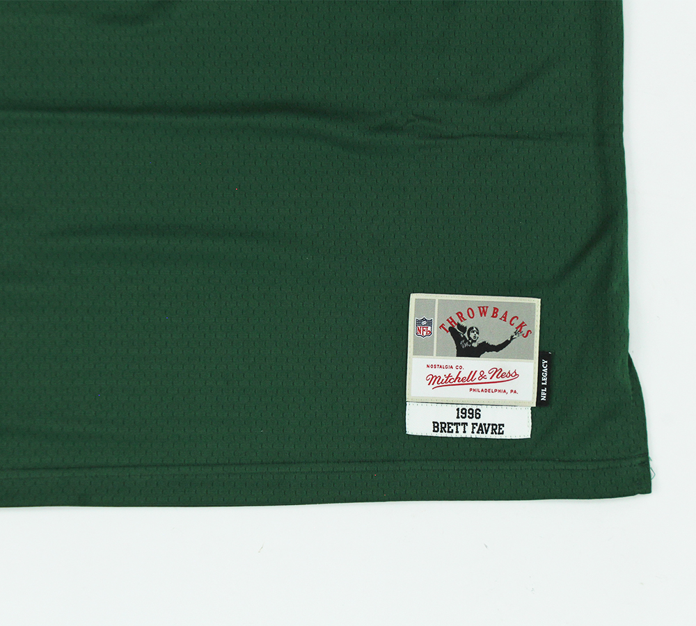 Brett Favre Signed Green Bay Packers Mitchell & Ness Legacy Green NFL 2X-Large Jersey - Image 4