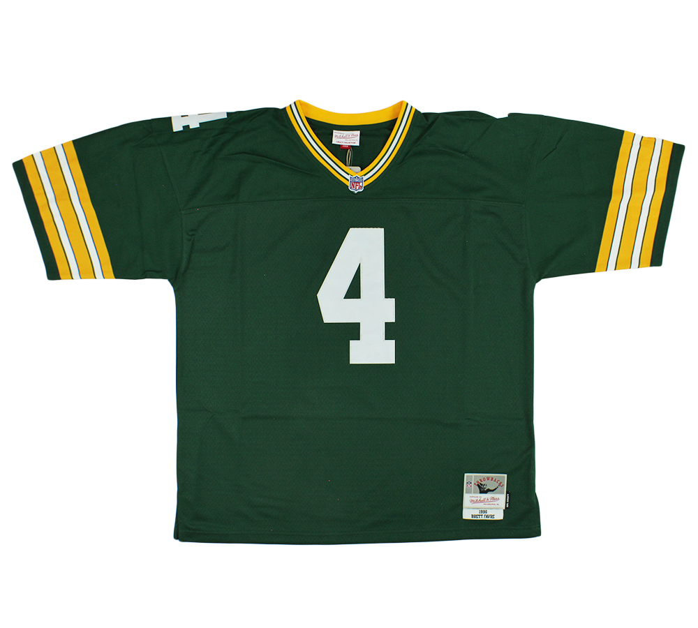 Brett Favre Signed Green Bay Packers Mitchell & Ness Legacy Green NFL 2X-Large Jersey - Image 3