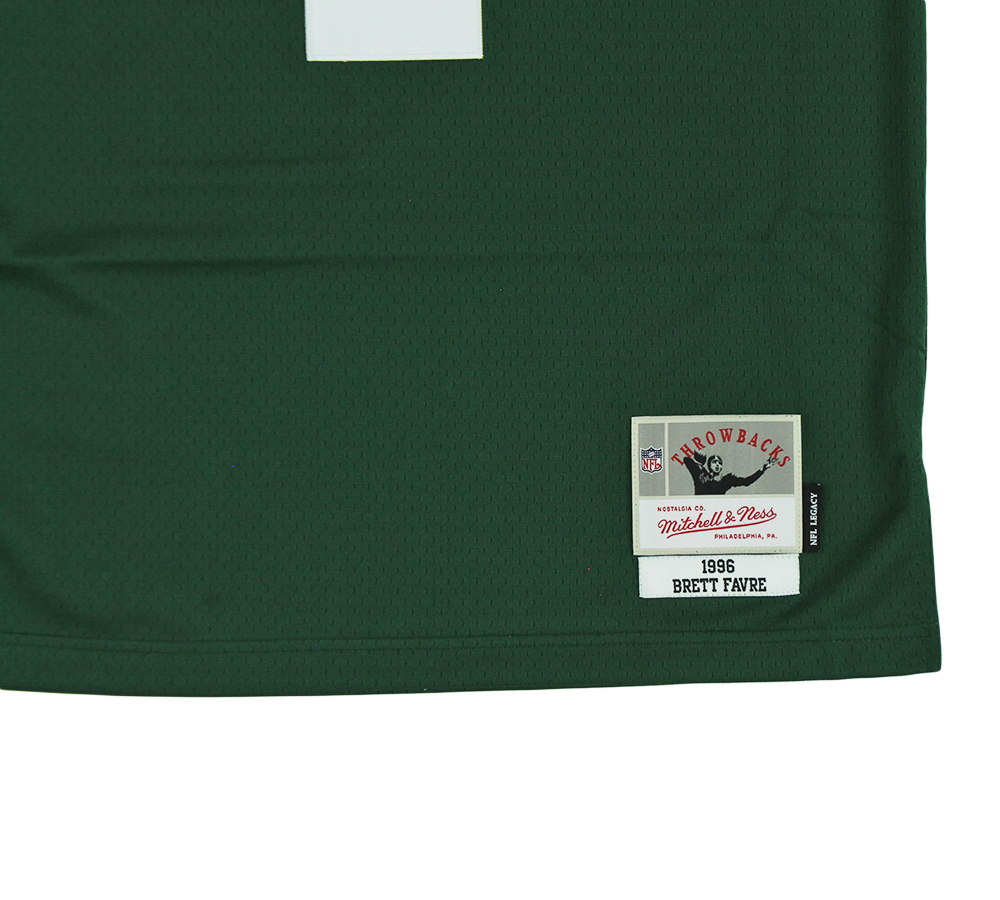 Brett Favre Signed Green Bay Packers Mitchell & Ness Legacy Green NFL Large Jersey - Image 4