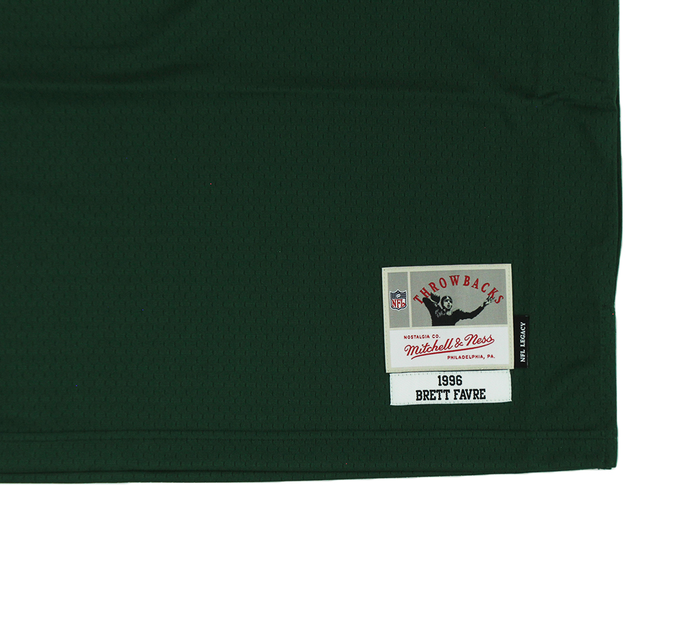 Brett Favre Signed Green Bay Packers Mitchell & Ness Legacy Green NFL XL Jersey - Image 4