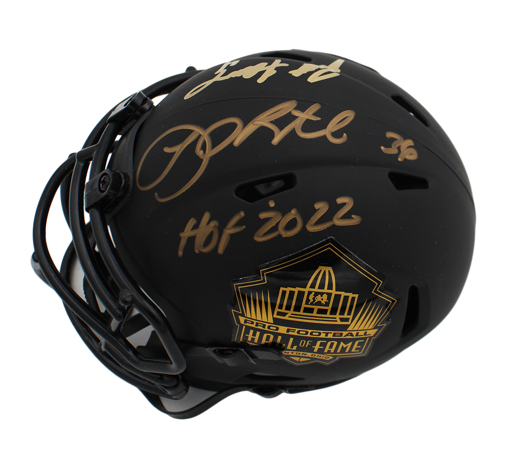 Brett Favre and LeRoy Butler Signed Hall of Fame Speed Eclipse NFL Mini Helmet with " HOF 22" Inscription - Image 2