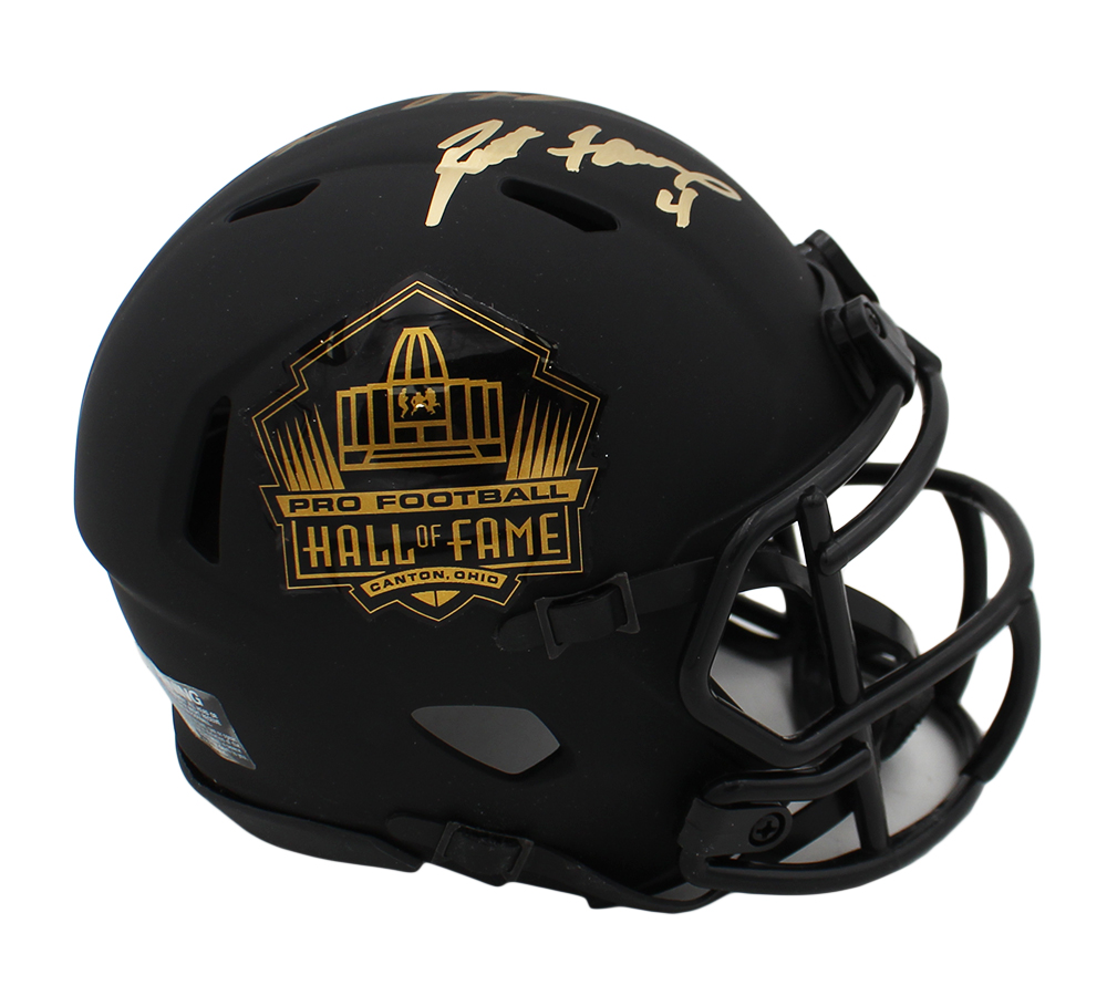 Brett Favre and LeRoy Butler Signed Hall of Fame Speed Eclipse NFL Mini Helmet with " HOF 22" Inscription - Image 3