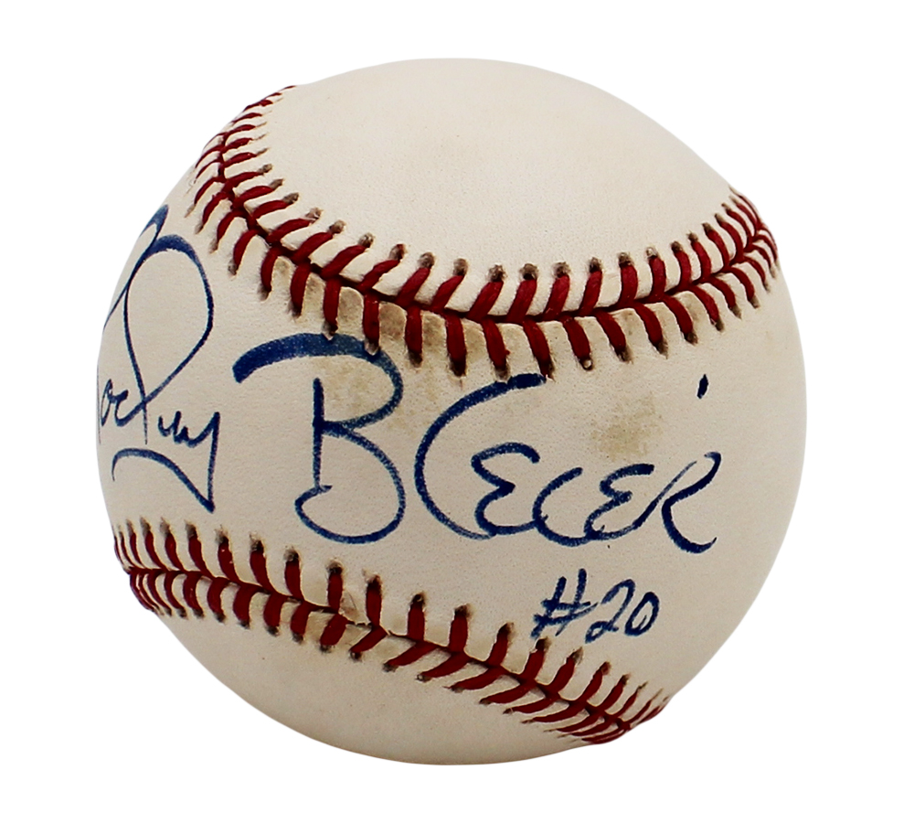 Rocky Bleier Signed Pittsburgh Steelers Rawlings Official Major League White Baseball - Image 3