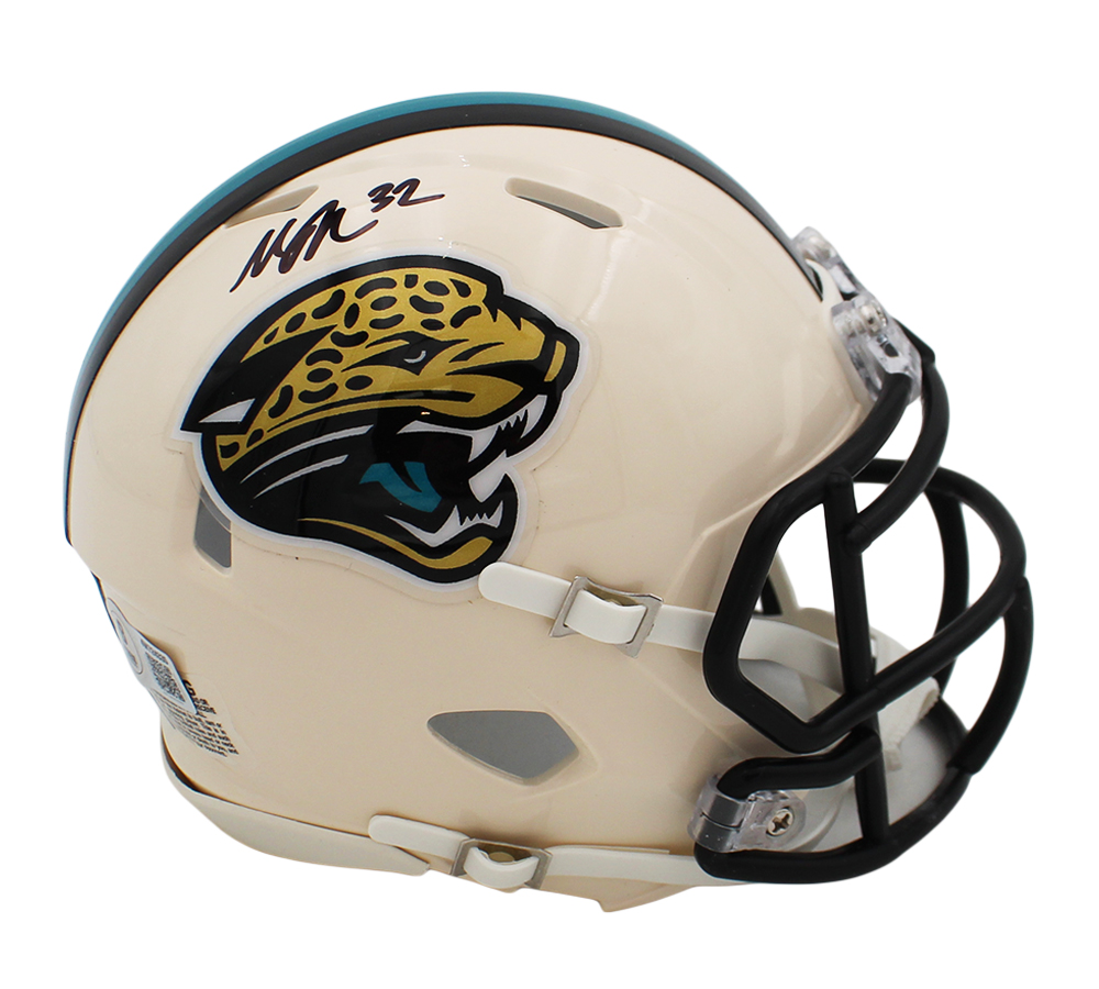 Maurice Jones-Drew Signed Jacksonville Jaguars Speed Retro NFL Mini Helmet - Image 2