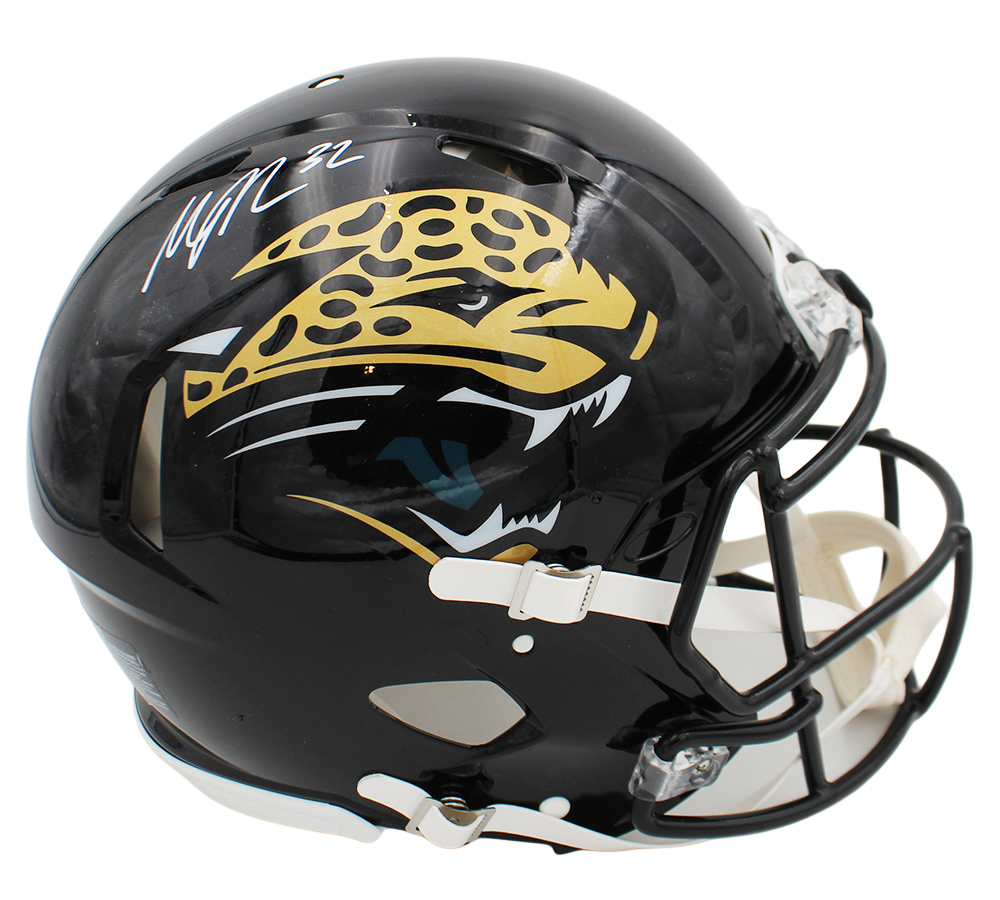 Maurice Jones-Drew Signed Jacksonville Jaguars Speed Authentic Throwback 1995-2012 NFL Helmet - Image 2