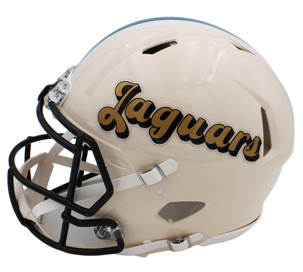 Maurice Jones-Drew Signed Jacksonville Jaguars Speed Authentic Retro NFL Helmet - Image 2