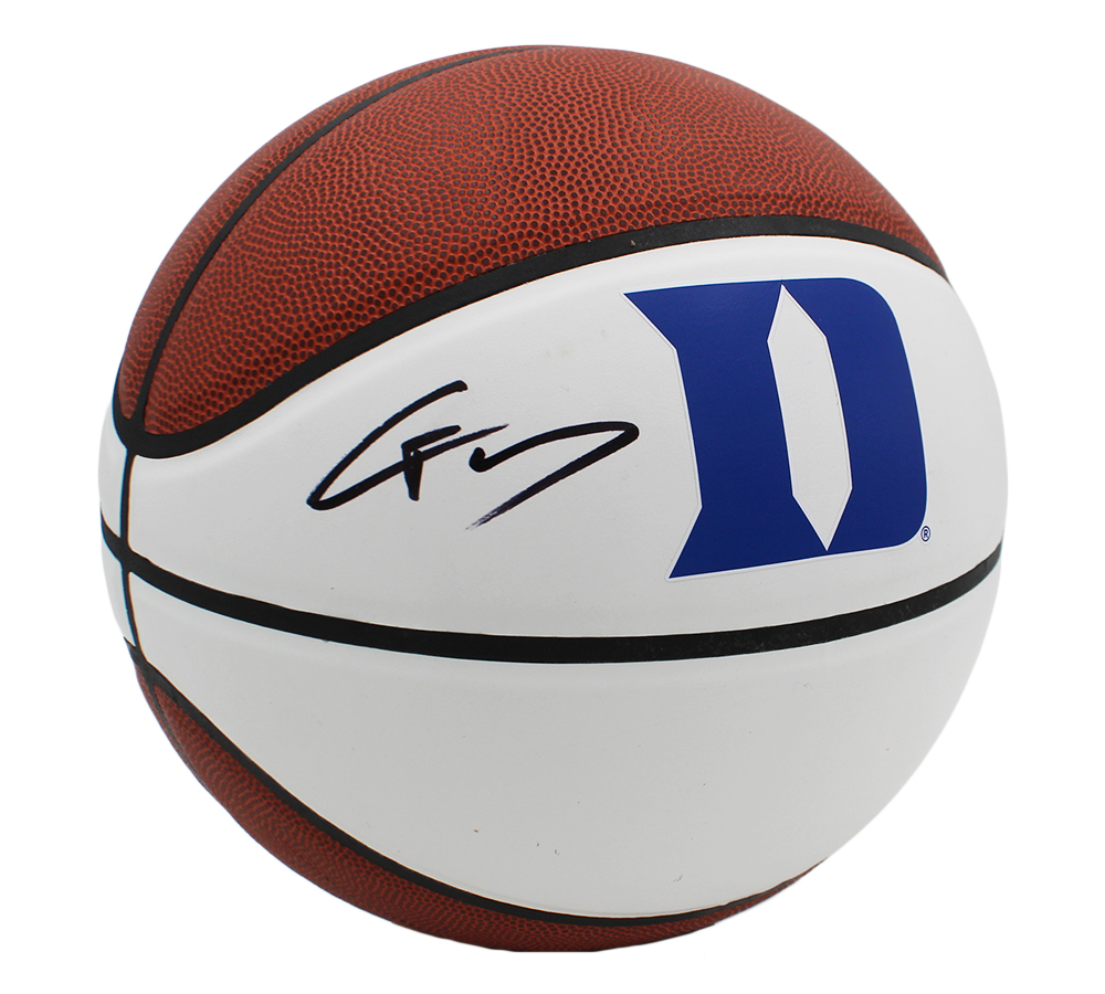 Cooper Flagg Signed Dallas Mavericks Logo White Panel NBA Basketball