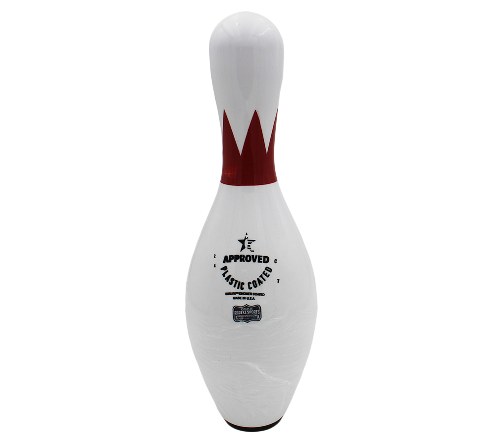 Pete Weber Signed White Score King with Red Crown Bowling Pin with "Who Do You Think You Are? I Am!" Inscription - Image 2