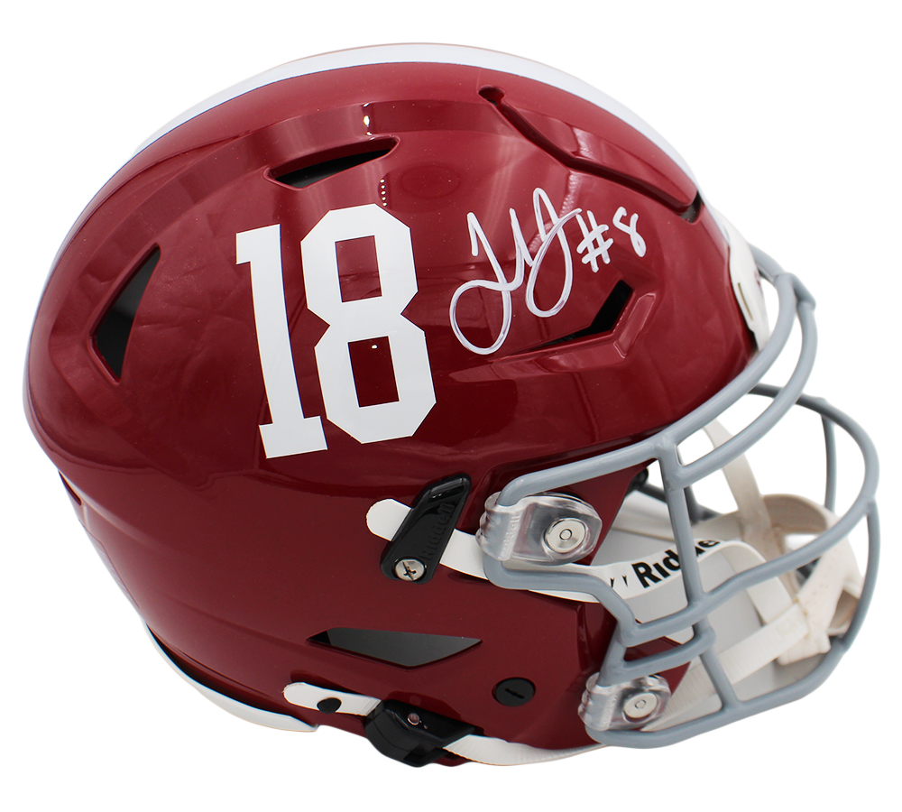 Julio Jones Signed Alabama Crimson Tide Speed Flex Authentic #18 NCAA Helmet - Image 2