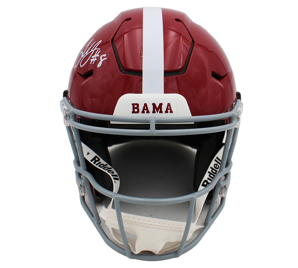 Julio Jones Signed Alabama Crimson Tide Speed Flex Authentic #18 NCAA Helmet - Image 3