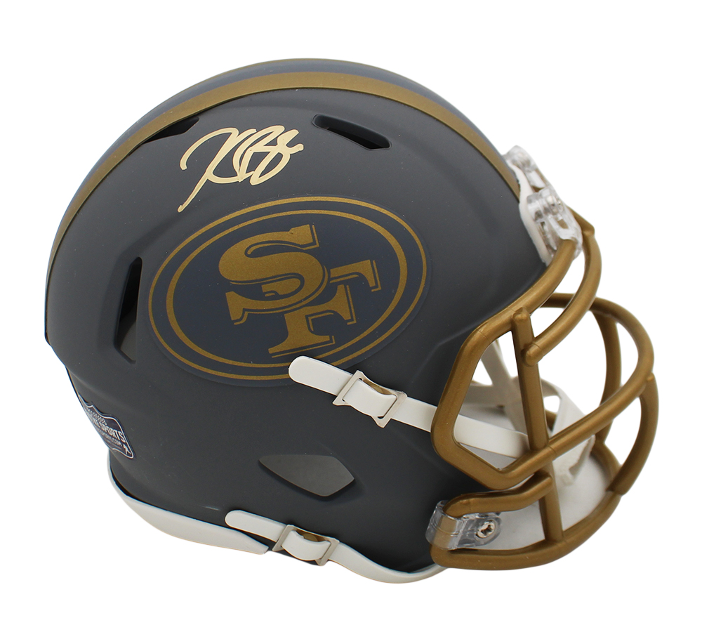 Kaelon Black Signed San Francisco 49ers Speed Slate NFL Mini Helmet