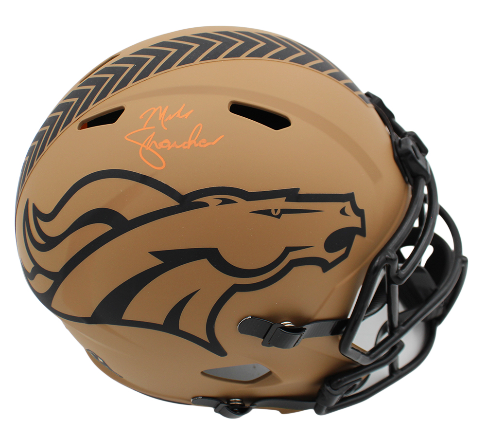 Mike Shanahan Signed Denver Broncos Speed Full Size Salute to Service 2 NFL Helmet