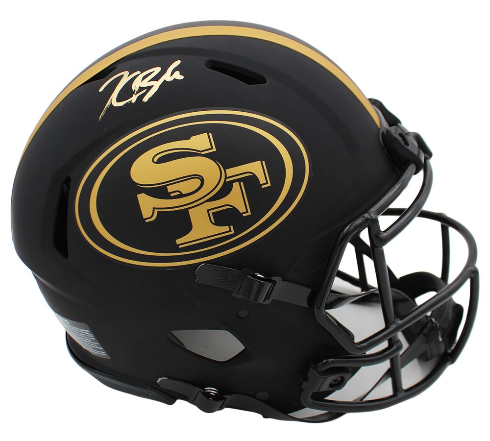 Kaelon Black Signed San Francisco 49ers Speed Eclipse Authentic NFL Helmet - Image 2