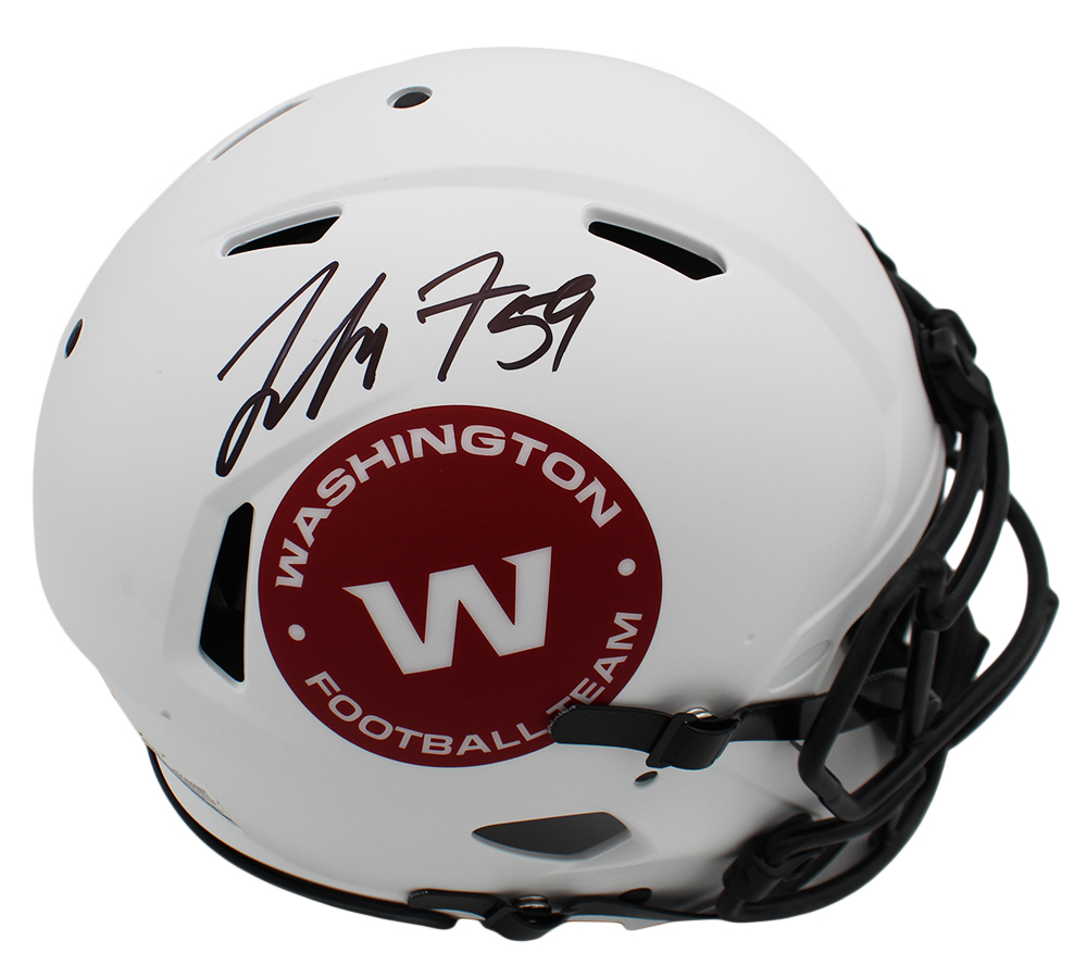 London Fletcher Signed Washingon Football Team Speed Authentic Lunar NFL Helmet
