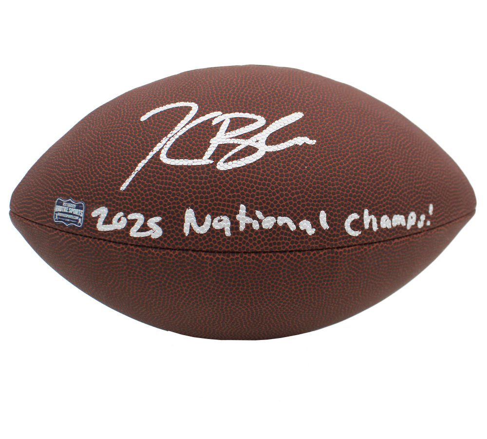 Kaelon Black Signed Indiana Hoosiers Wilson Composite NFL Football with "2025 National Champs" Inscription