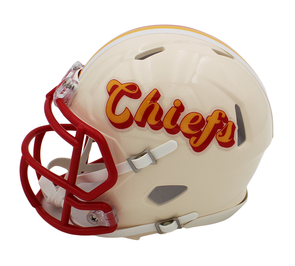 Dante Hall Signed Kansas City Chiefs Speed Retro NFL Mini Helmet - Image 3