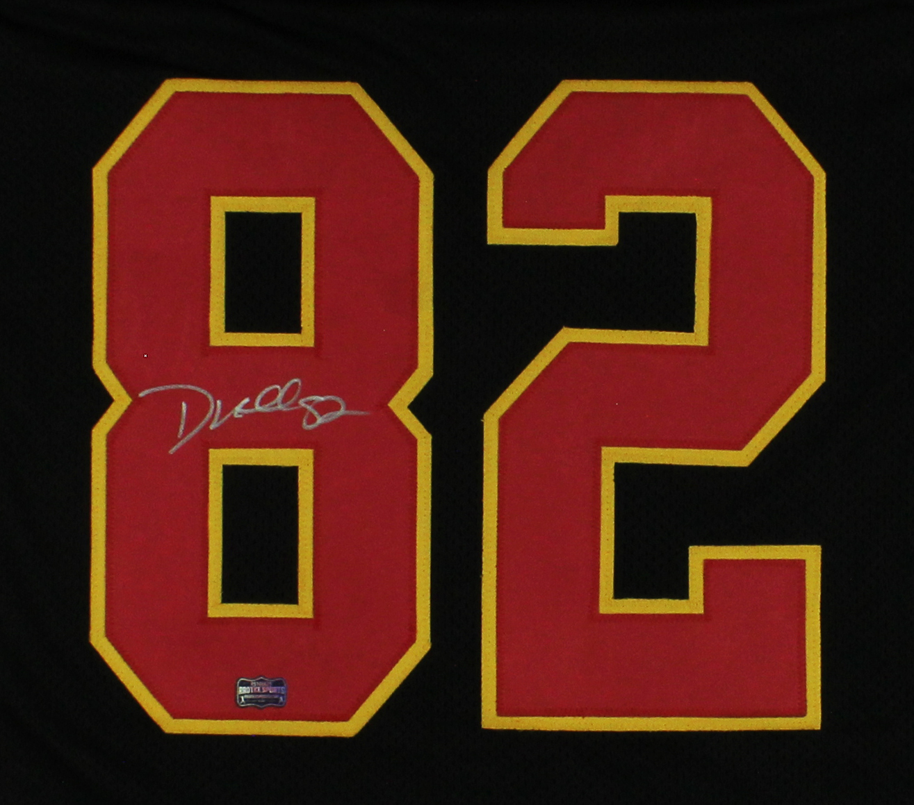 Dante Hall Signed Kansas City Custom Black Jersey - Image 2