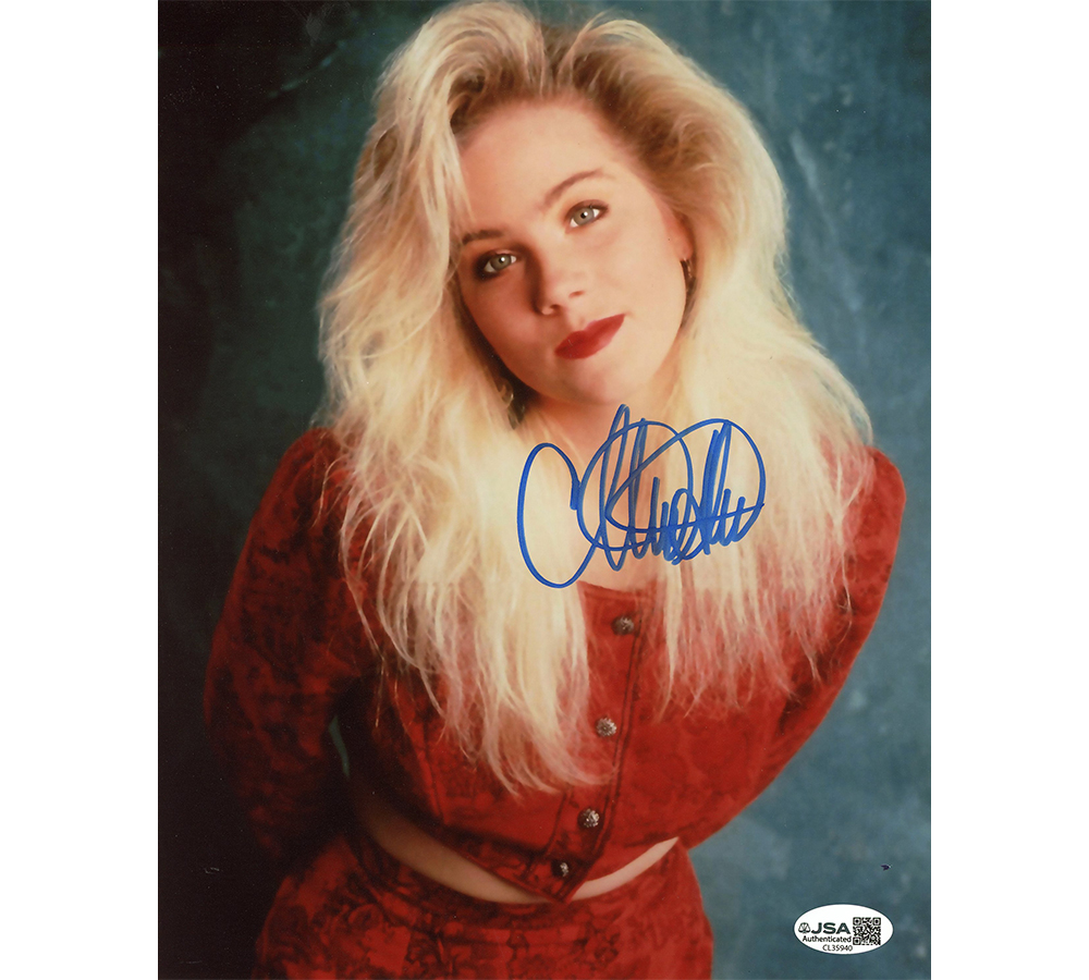 Christina Applegate Signed Married with Children Unframed 8x10 Red Outfit Photo