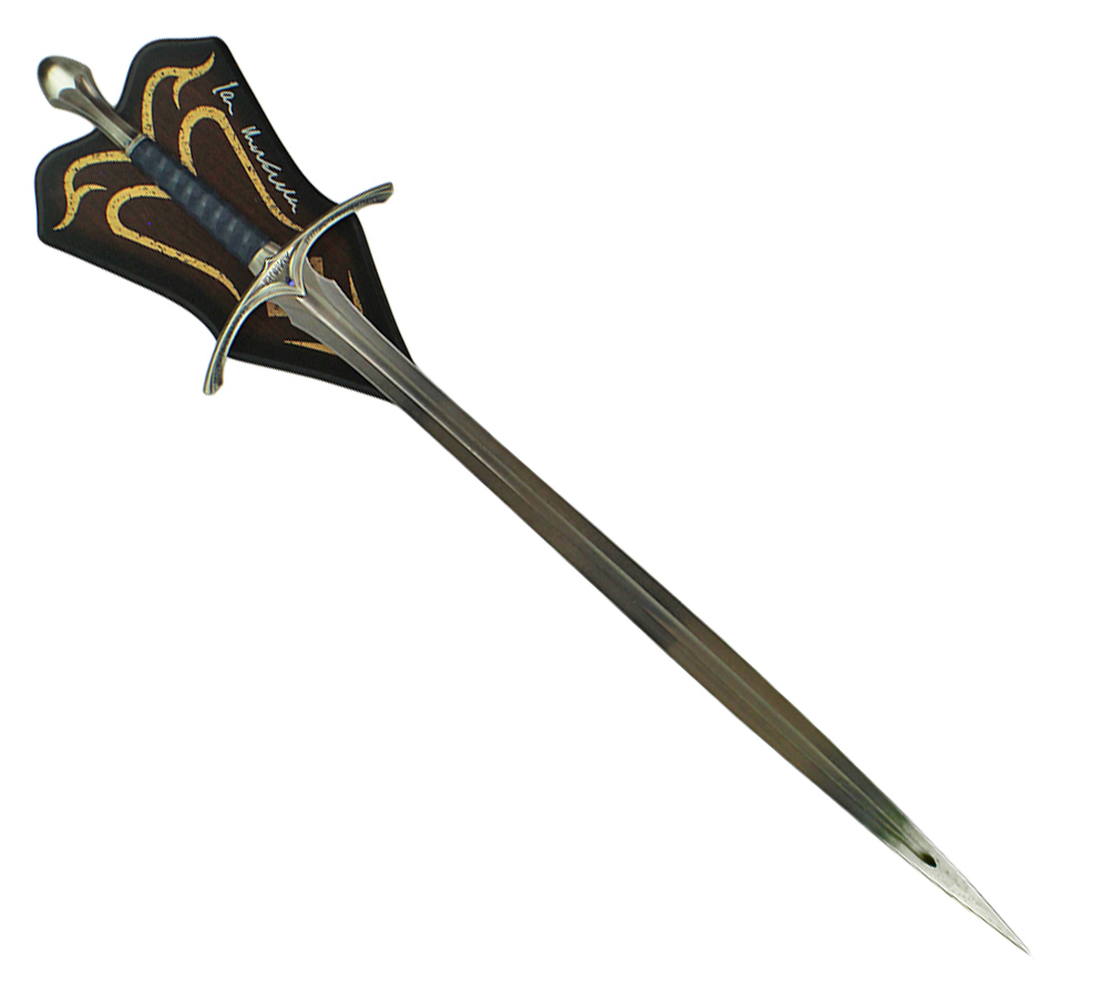 Ian McKellen Signed Lord of the Rings Glamdring 47" Stainless Steel Sword with Wall Desplay Plaque