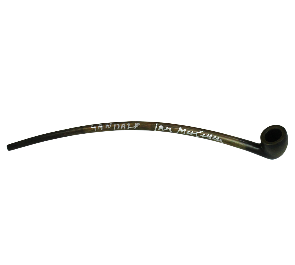 Ian McKellen Signed The Hobbit Gandalf the Grey 69" Staff with Pipe with "Gandalf" Inscription - Image 2