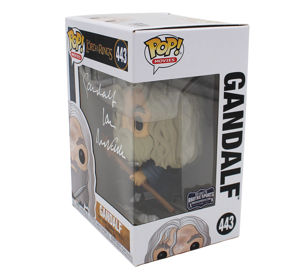 Ian McKellen Signed The Lord of the Rings #443 Gandalf Funko Pop with "Gandalf" Inscription - Image 2