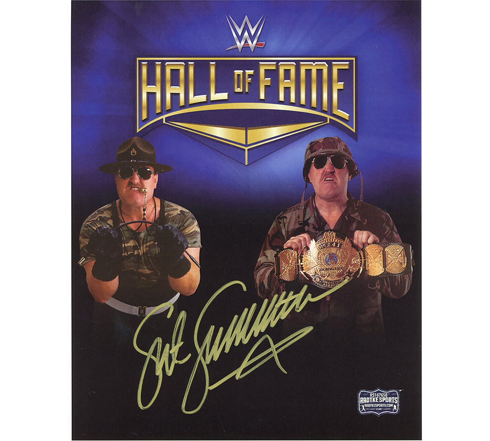 Sgt. Slaughter Signed Wrestling Unframed 8x10 Hall of Fame Photo