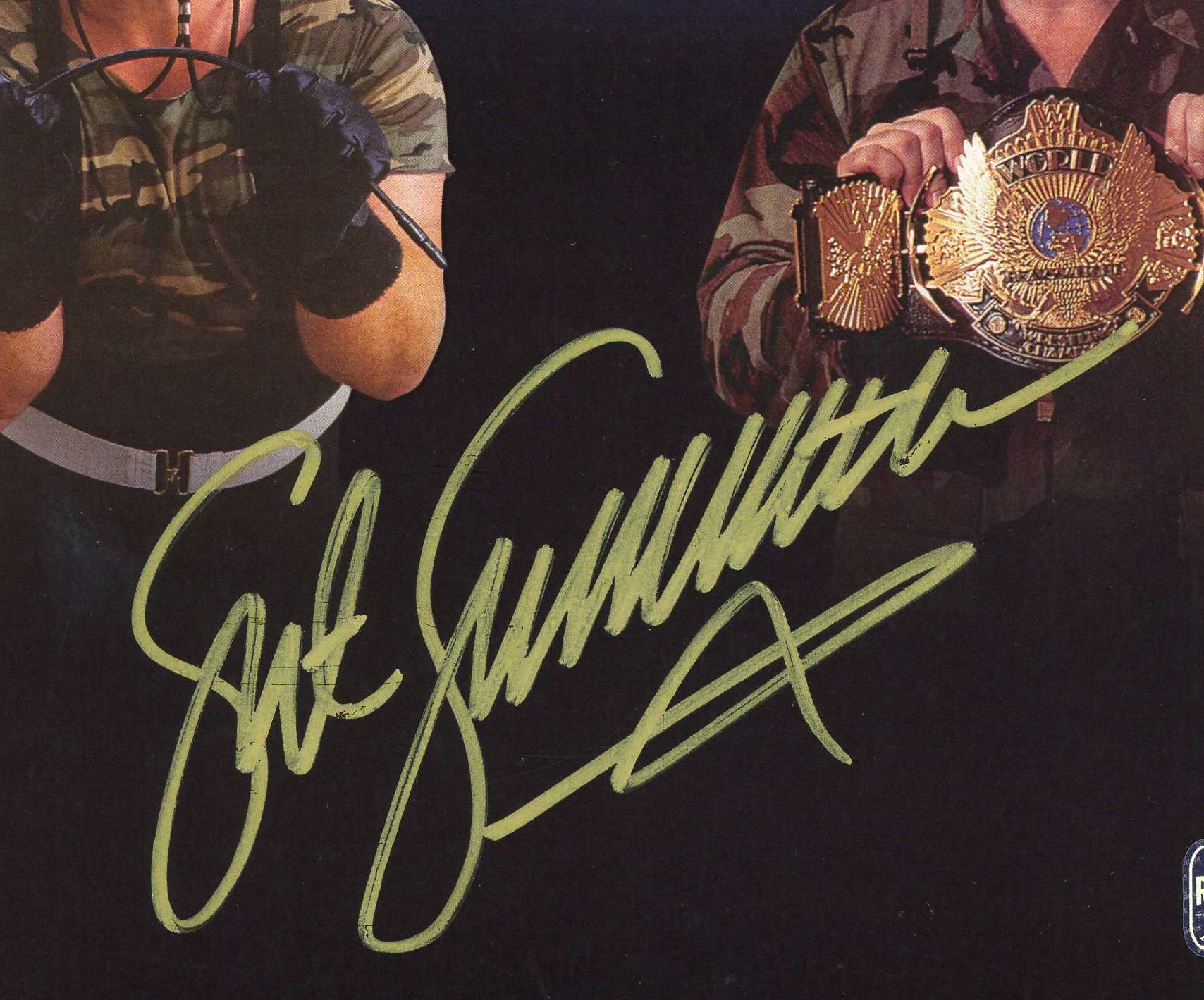 Sgt. Slaughter Signed Wrestling Unframed 8x10 Hall of Fame Photo - Image 2