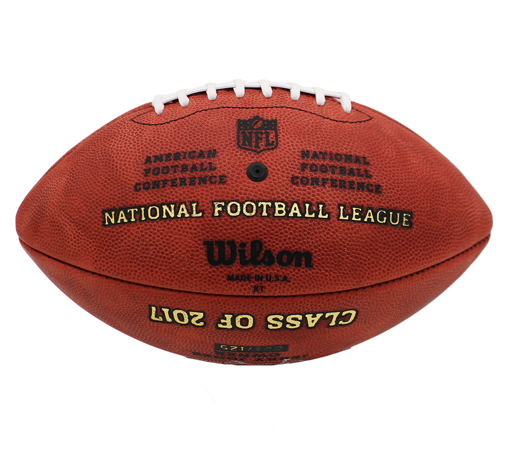 2017 Hall of Fame Class Signed Wilson Authentic Hall of Fame Logo NFL Football signatures include Kurt Warner, Terrell Davis and Morten Andersen - Image 5