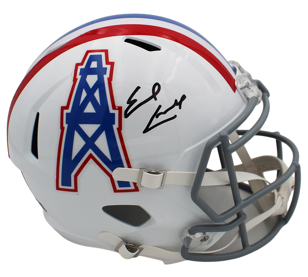 Earl Campbell Signed Houston Oilers Speed Full Size Throwback 1975- 80 NFL Helmet