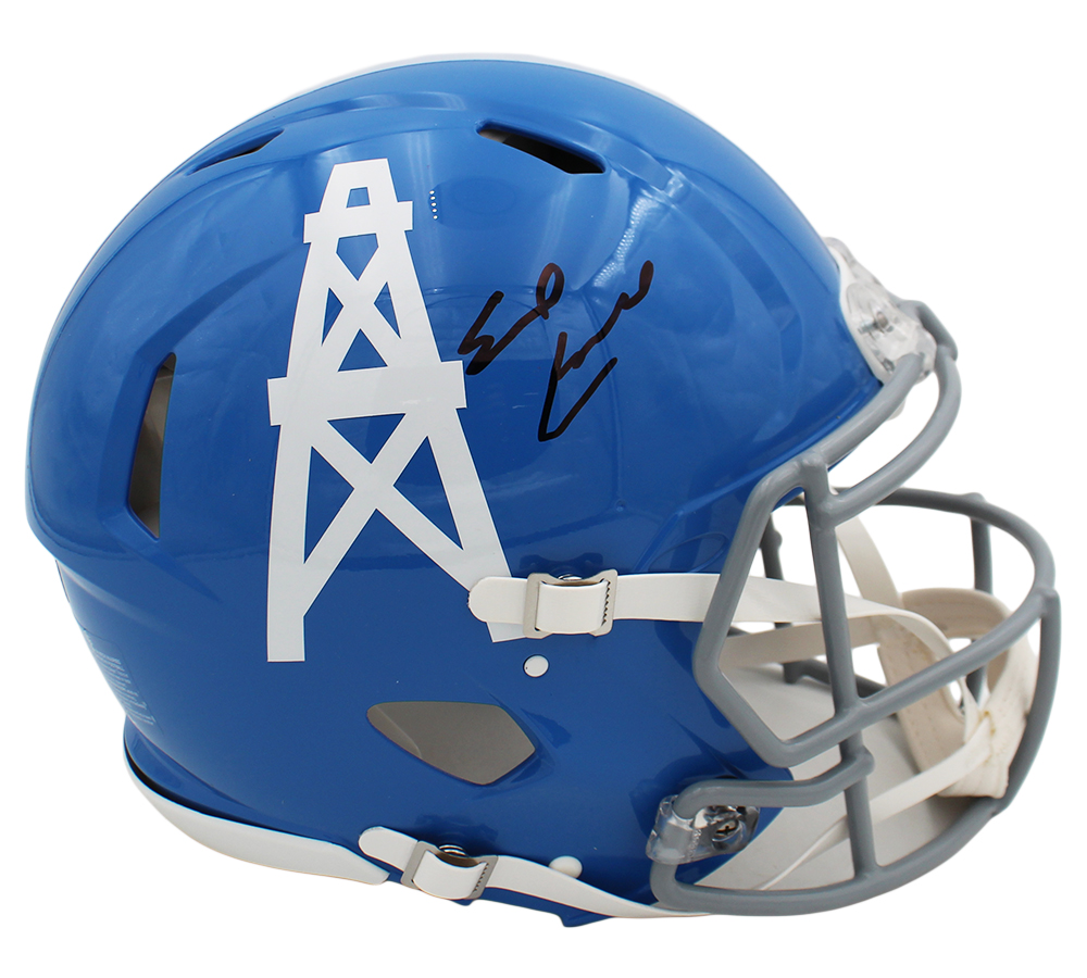 Earl Campbell Signed Houston Oilers Speed Authentic Throwback 1960-62 NFL Helmet