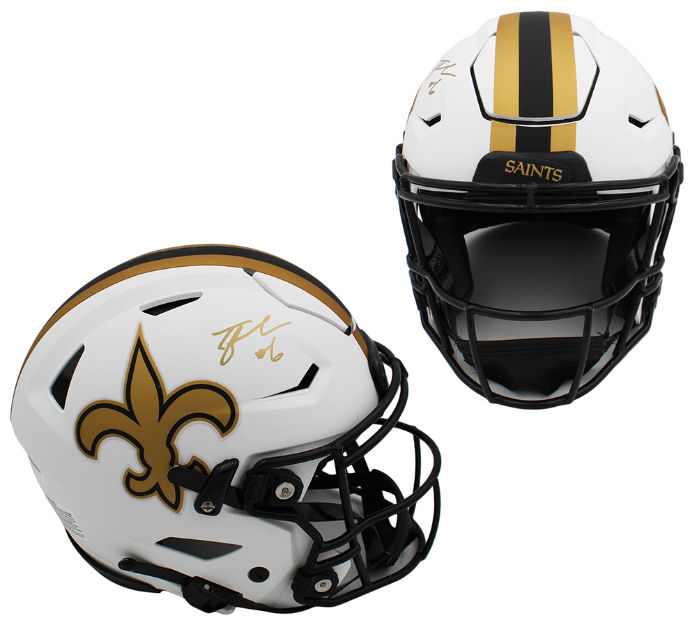 Tyler Shough Signed New Orleans Saints Speed Flex Authentic Lunar NFL Helmet