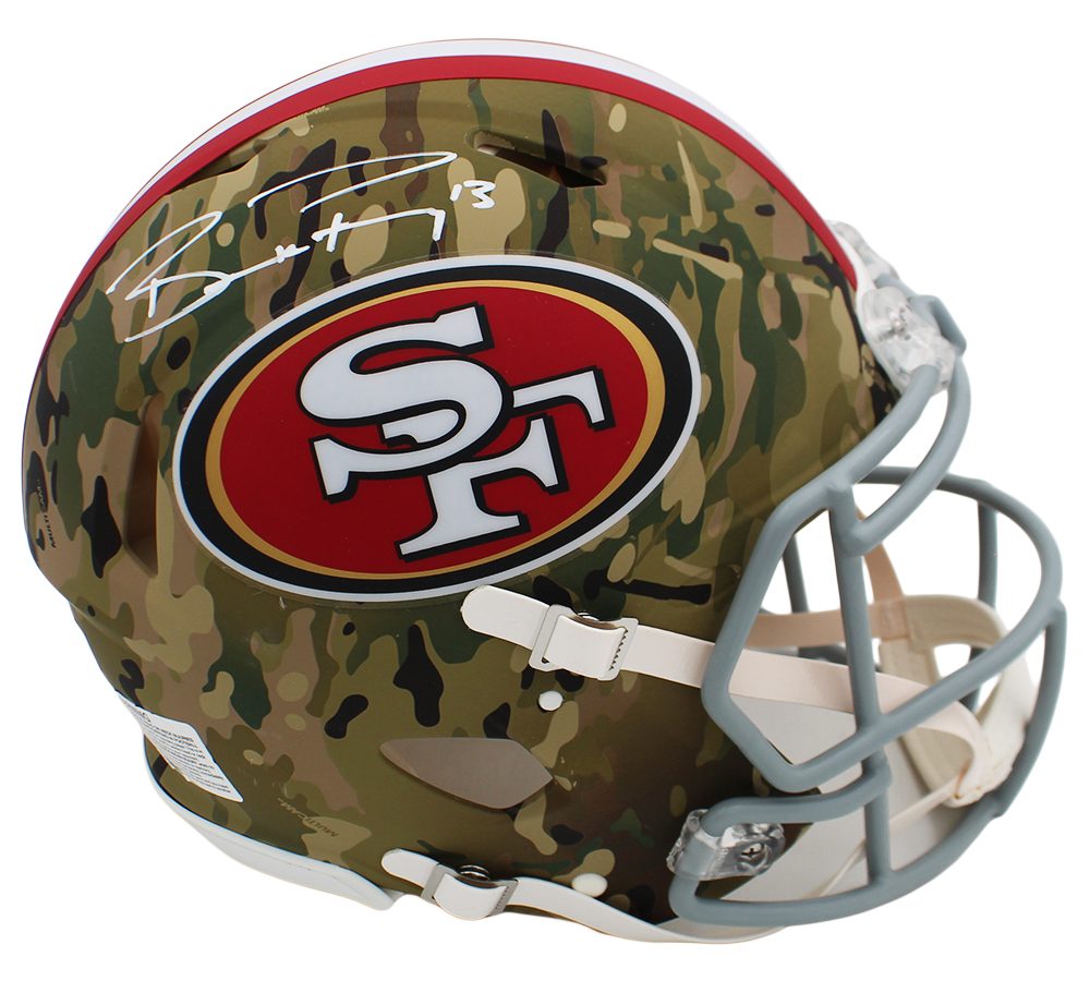 Brock Purdy San Francisco 49ers Speed Authentic Camo NFL Helmet - Image 2