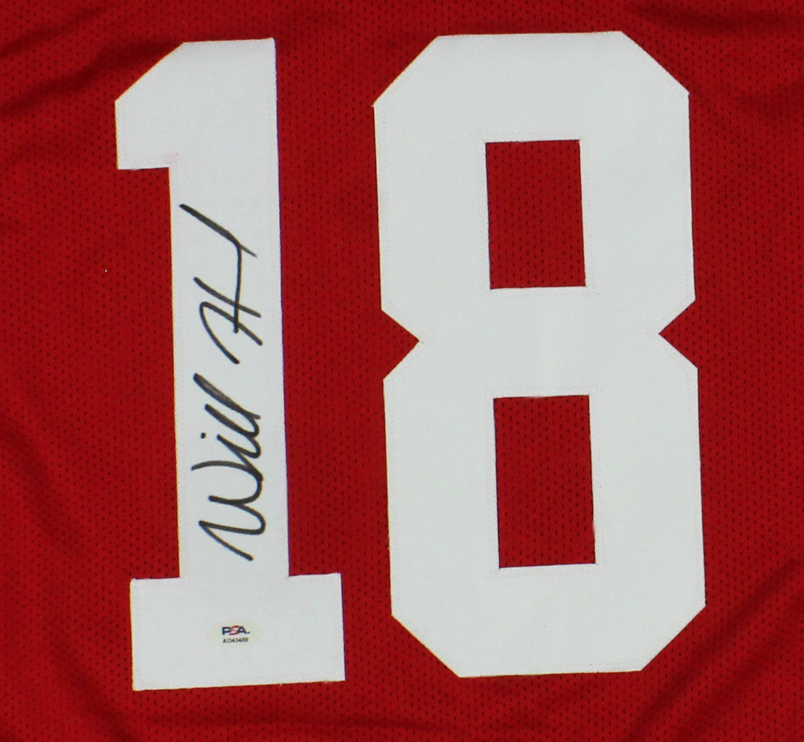 Will Howard Signed Ohio Custom Red Jersey - Image 2