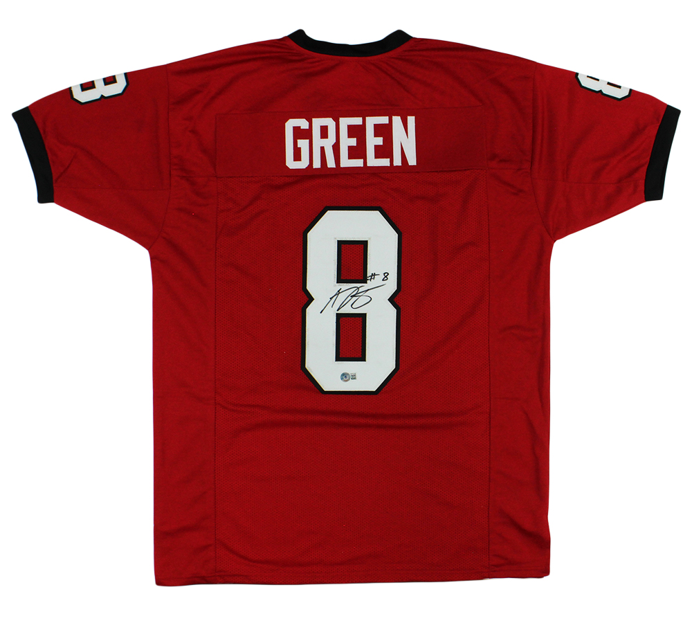 AJ Green Signed Georgia Red Custom Jersey