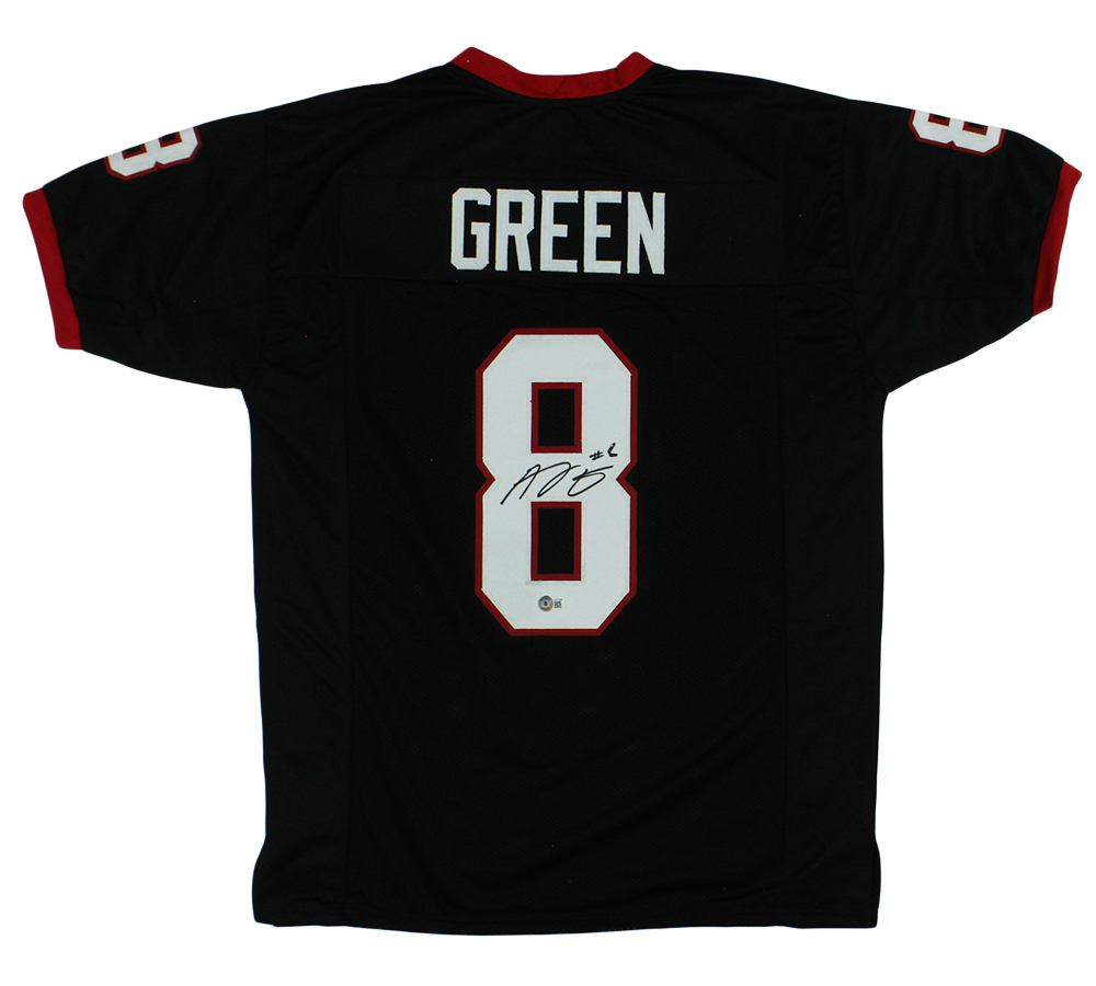 AJ Green Signed Georgia Black Custom Jersey
