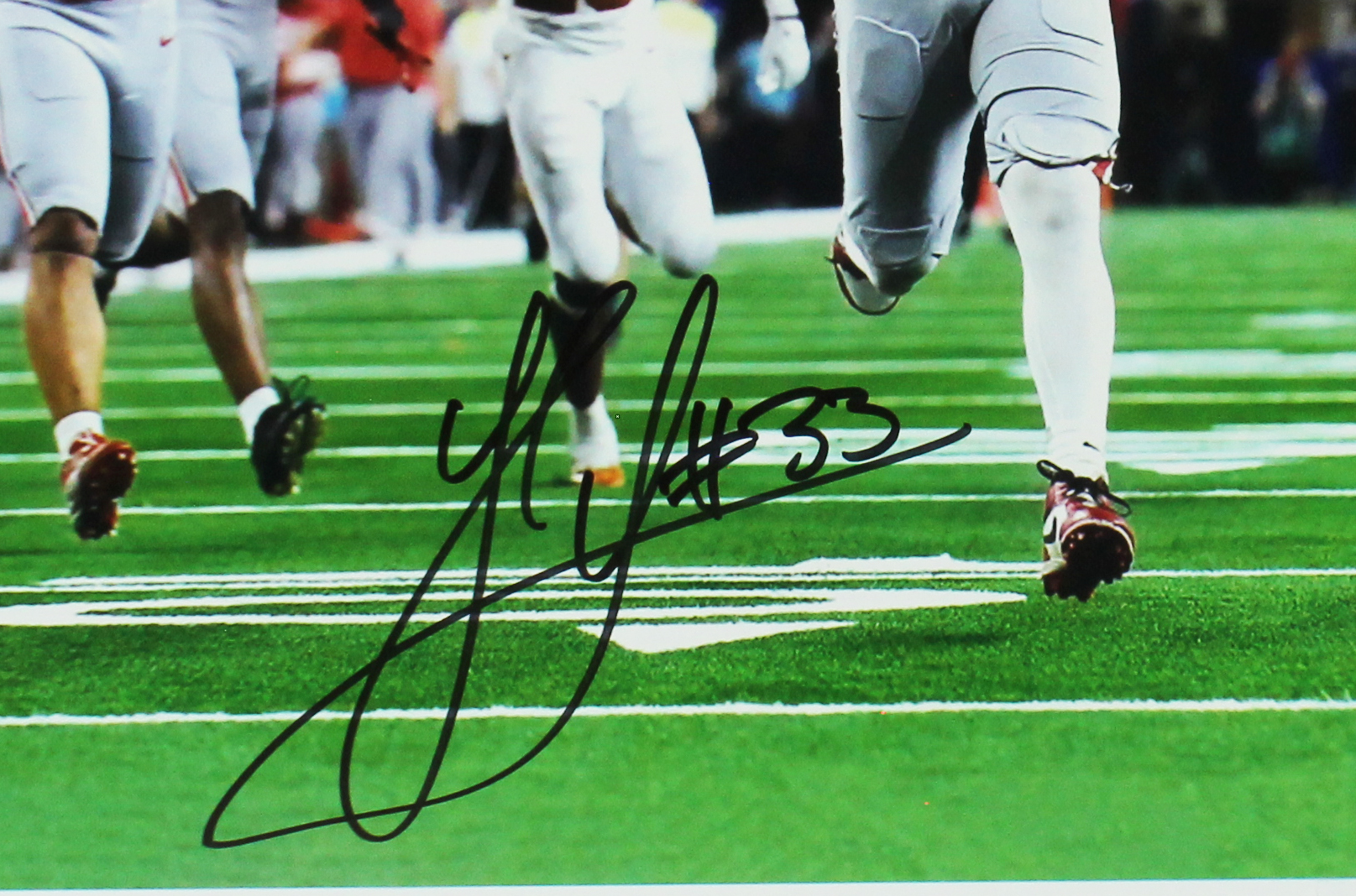 Jack Sawyer Signed Ohio State Buckeyes Unframed 16x20 Running with Ball NCAA Photo - Image 2