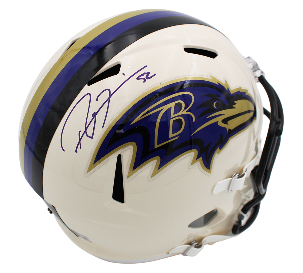 Ray Lewis Signed Baltimore Ravens Speed Full Size Retro NFL Helmet