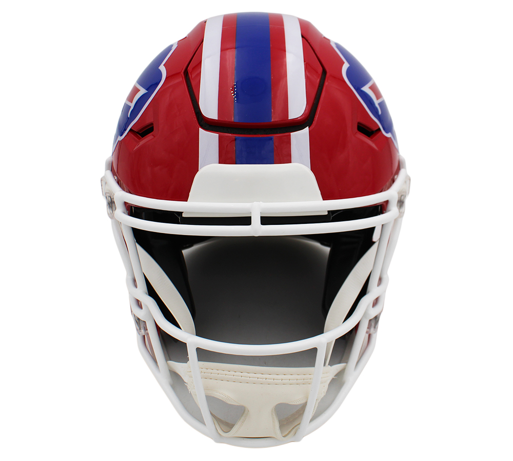 Josh Allen Signed Buffalo Bills Speed Flex Authentic Throwback 1987-2001 NFL Helmet - Image 4