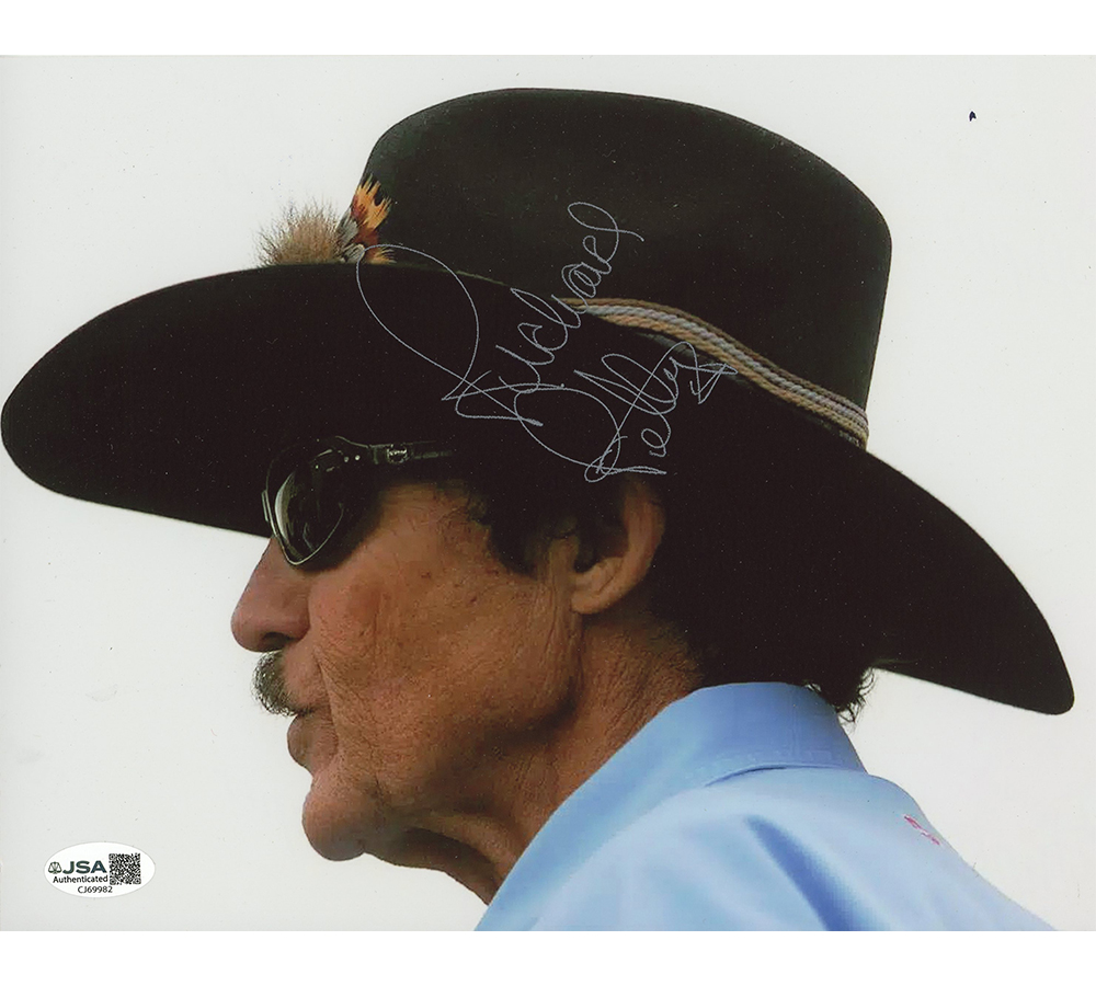 Richard Petty Signed NASCAR Unframed 8x10 Close Up Profile Photo