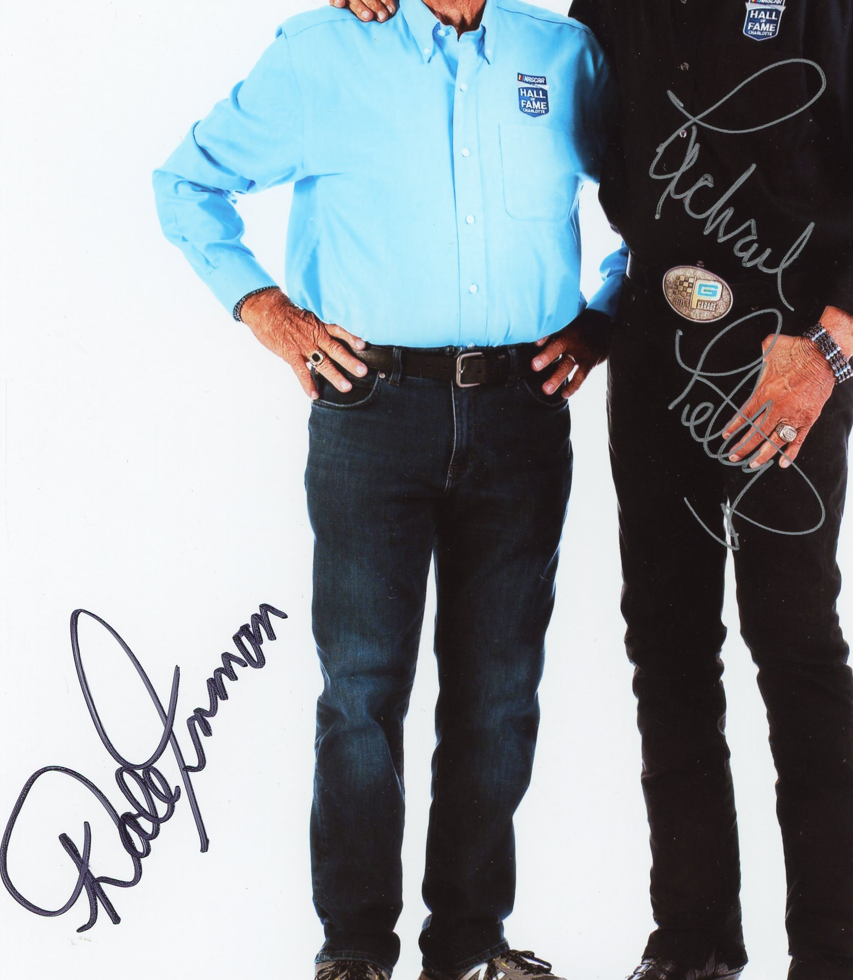 Richard Petty and Dale Inman Signed NASCAR Unframed 8x10 Photo - Image 2
