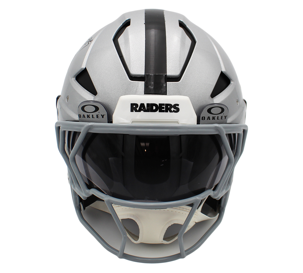 Brock Bowers Signed Las Vegas Raiders Axiom Authentic NFL Helmet - Image 3
