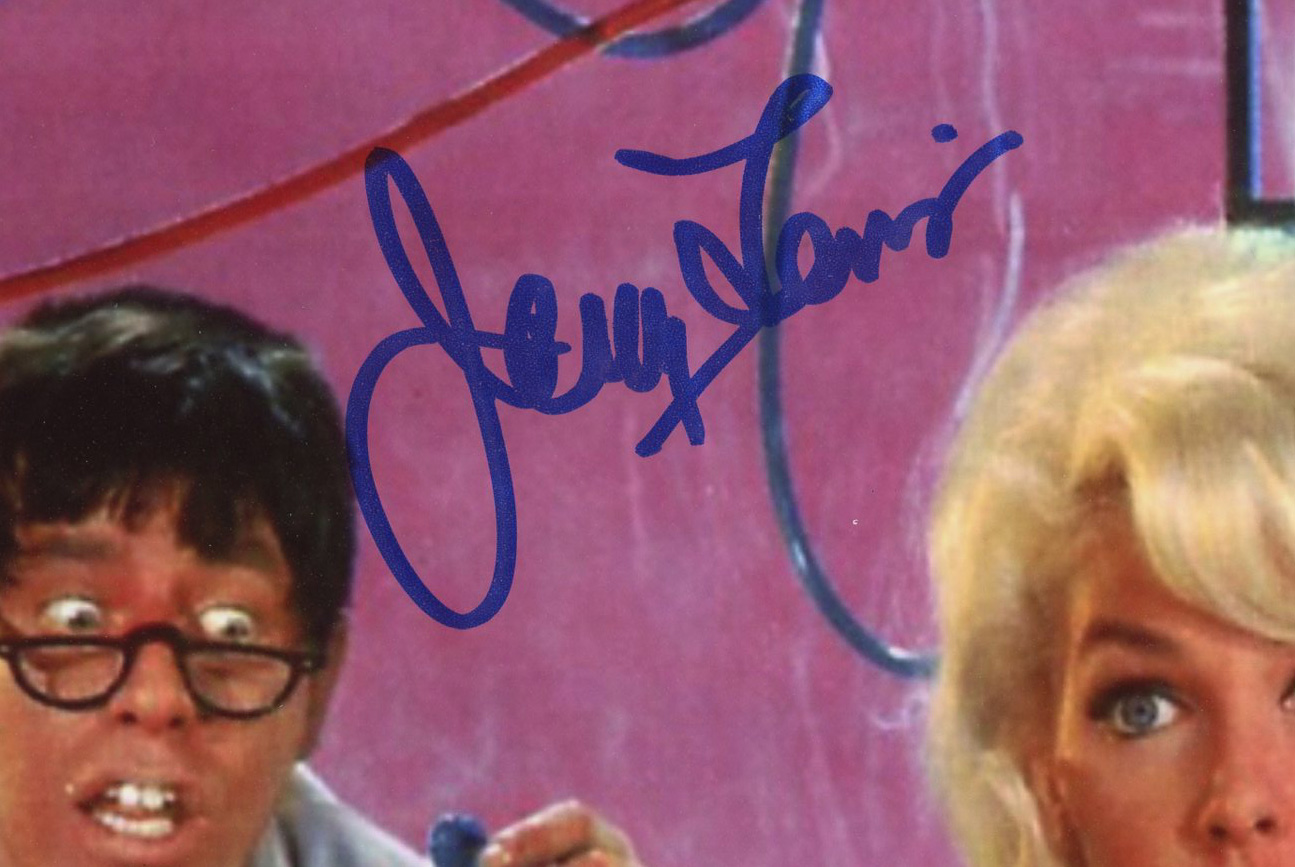 Jerry Lewis Signed Unframed 8x10 The Nutty Professor Science Lab Photo - Image 2
