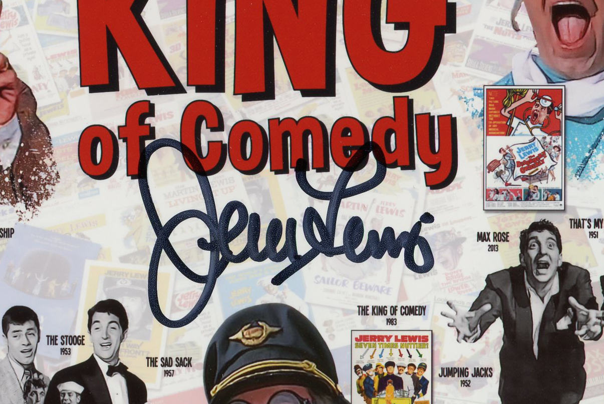 Jerry Lewis Signed Unframed 8x10 The King of Comedy Collage Photo - Image 2