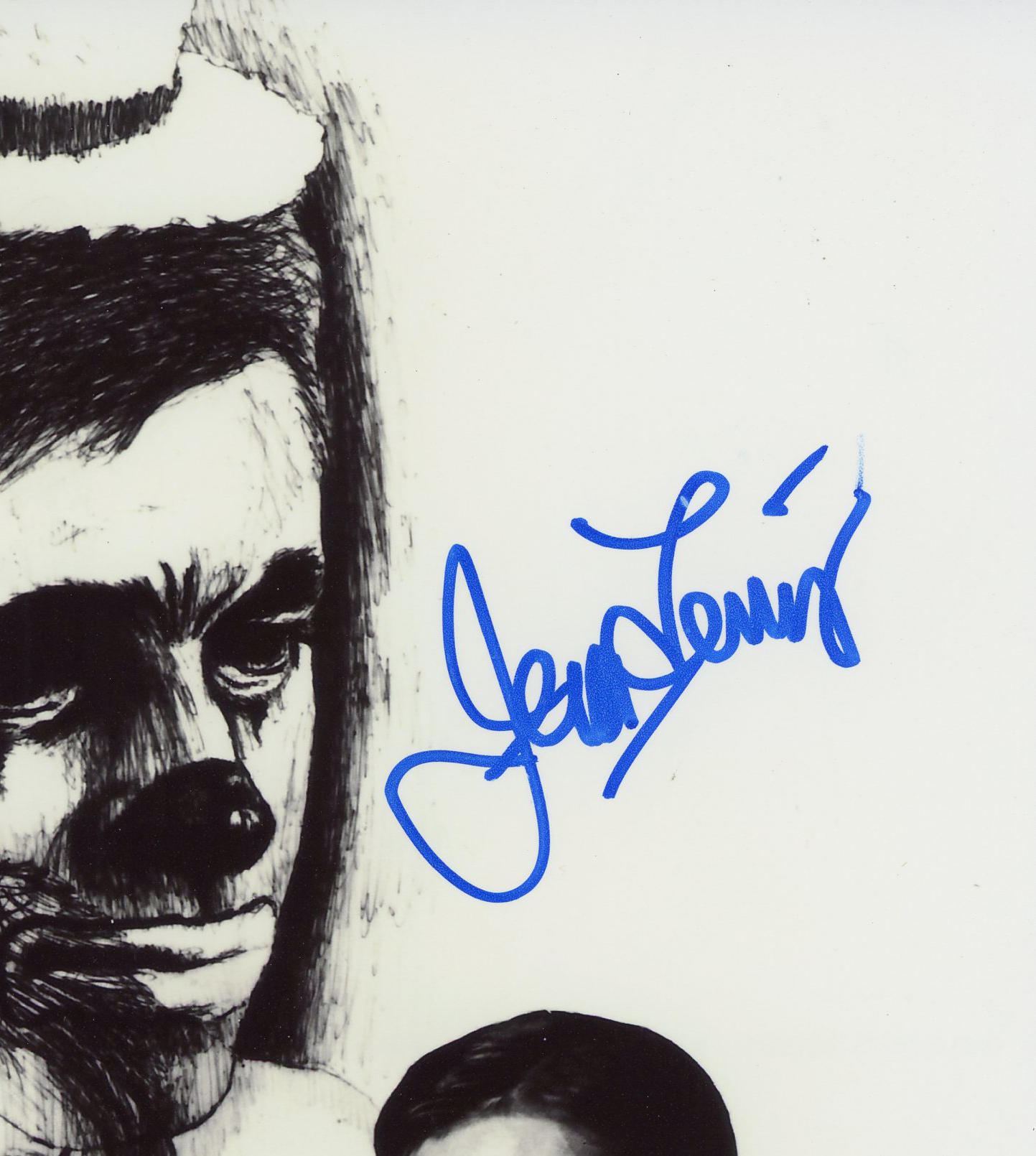 Jerry Lewis Signed Unframed 8x10 Black and White Photo - Image 2