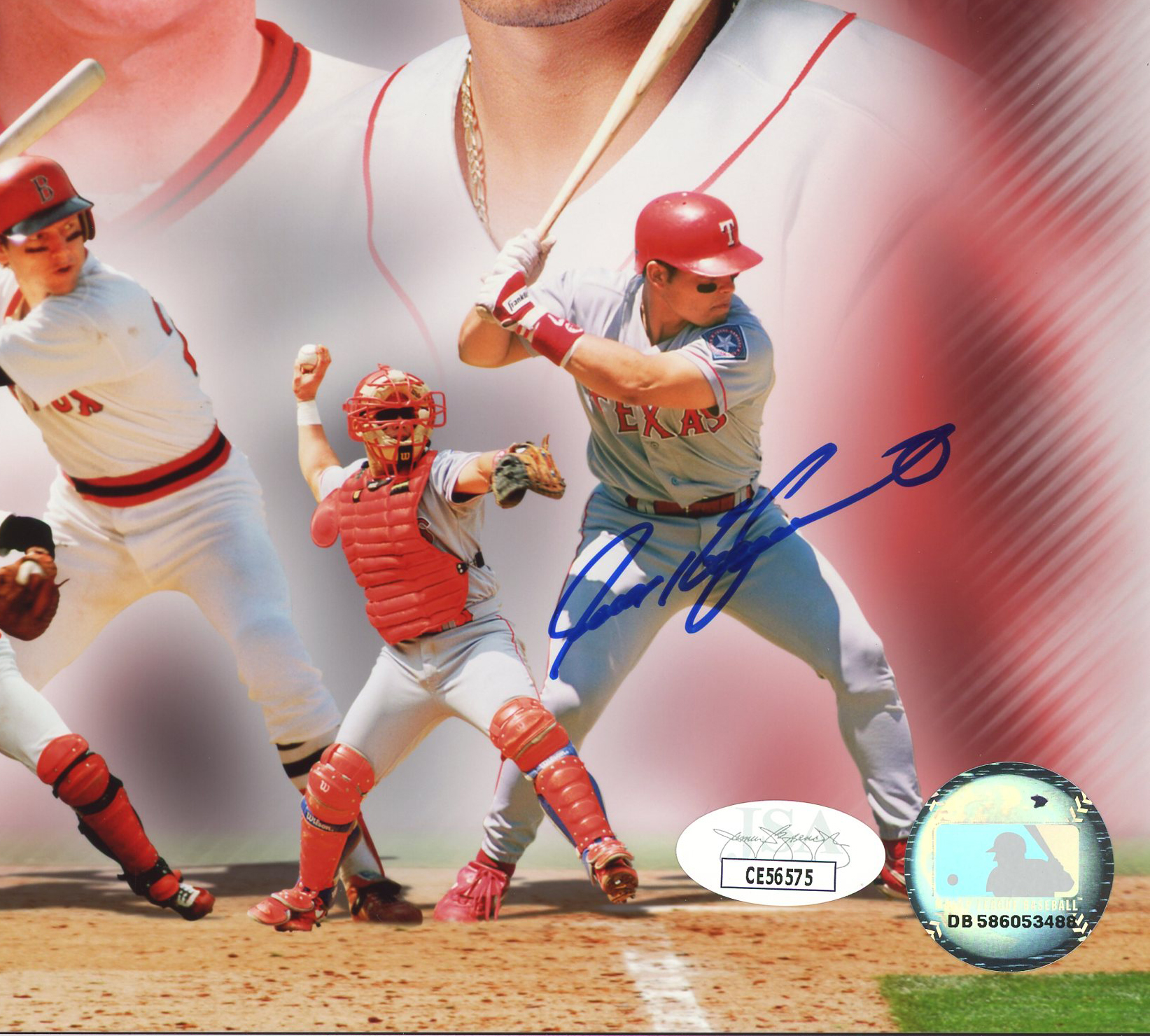 Ivan Rodriguez Signed Texas Rangers Unframed 8x10 Pudge MLB Photo - Image 2