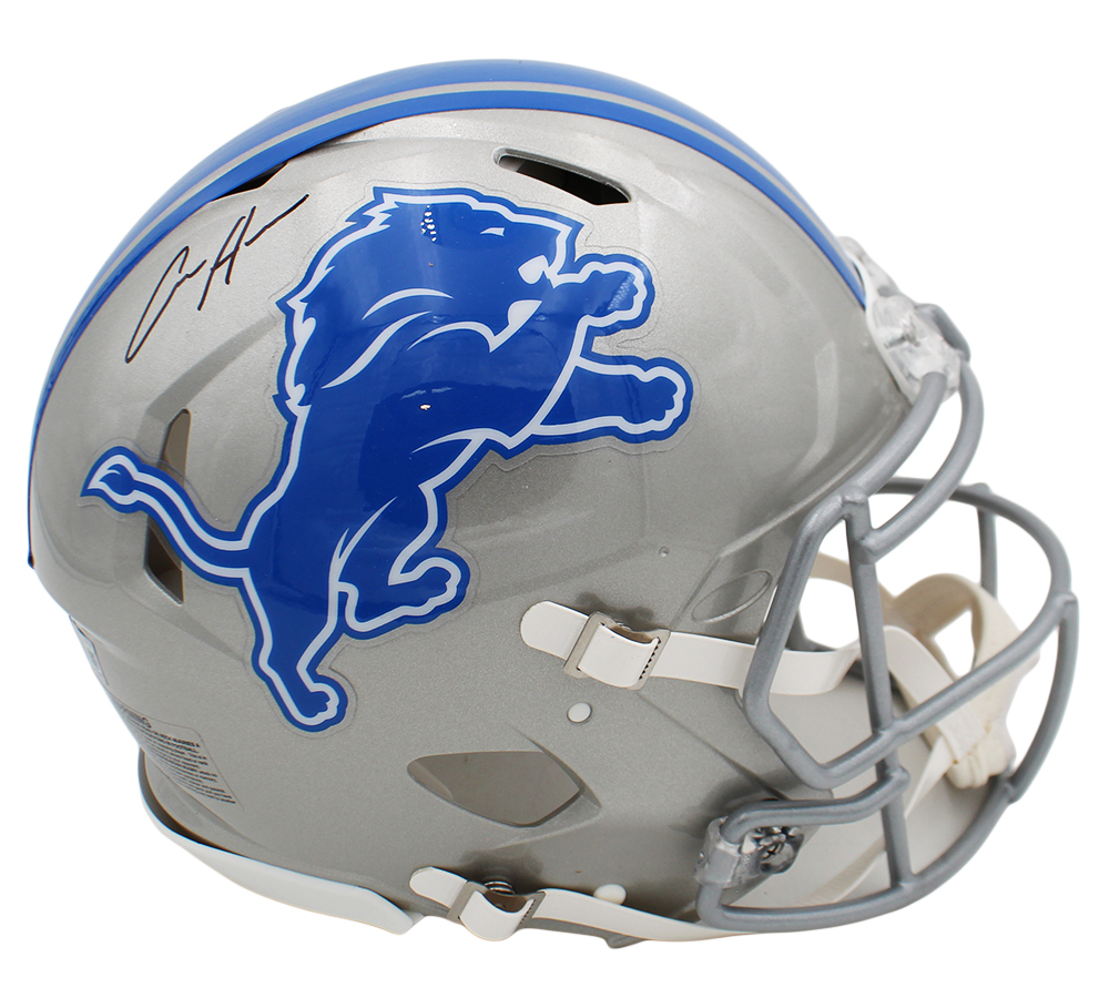 Aidan Hutchinson Signed Detroit Lions Speed Authentic Throwback 17-23 NFL Helmet - Image 2