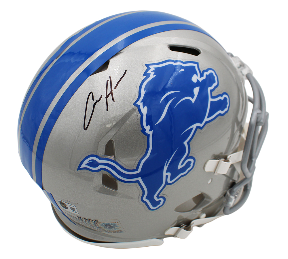Aidan Hutchinson Signed Detroit Lions Speed Authentic Throwback 17-23 NFL Helmet