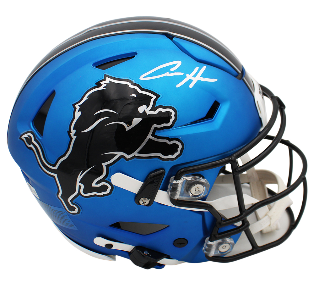 Aidan Hutchinson Signed Detroit Lions Speed Flex Authentic Alternate 2024 NFL Helmet