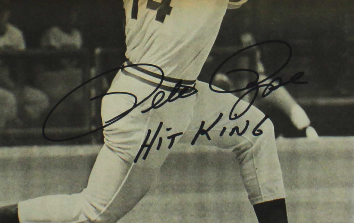 Pete Rose Signed Cincinnati Reds Alert 1975 Newspaper with "Hit King" Inscription - Image 2